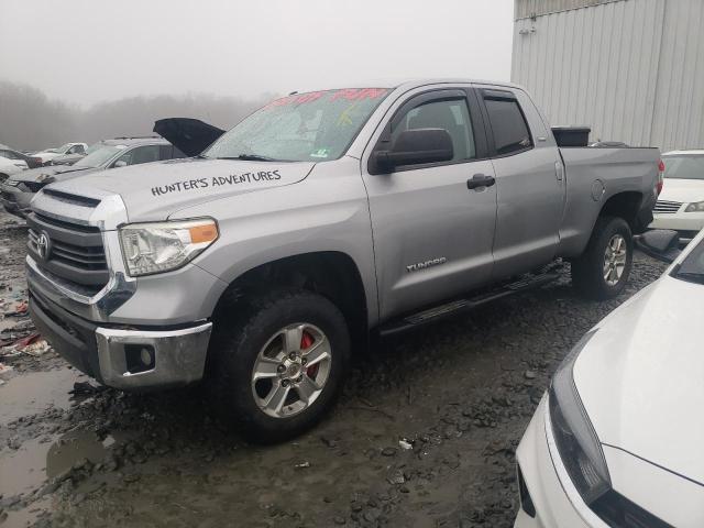 5TFUM5F1XEX057887 - 2014 TOYOTA TUNDRA DOUBLE CAB SR/SR5 SILVER photo 1