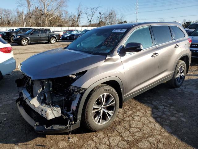 5TDBZRFH9KS724916 - 2019 TOYOTA HIGHLANDER LE GRAY photo 1