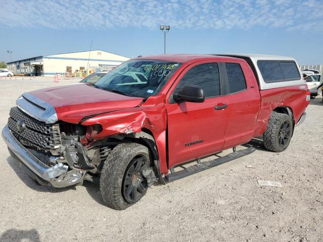 5TFRM5F10KX144540 - 2019 TOYOTA TUNDRA DOUBLE CAB SR/SR5 RED photo 1