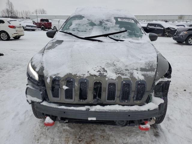 1C4PJMBS6EW279086 - 2014 JEEP CHEROKEE TRAILHAWK GREEN photo 5