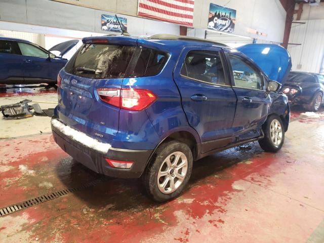 MAJ6S3GL8MC416099 - 2021 FORD ECOSPORT SE BLUE photo 3