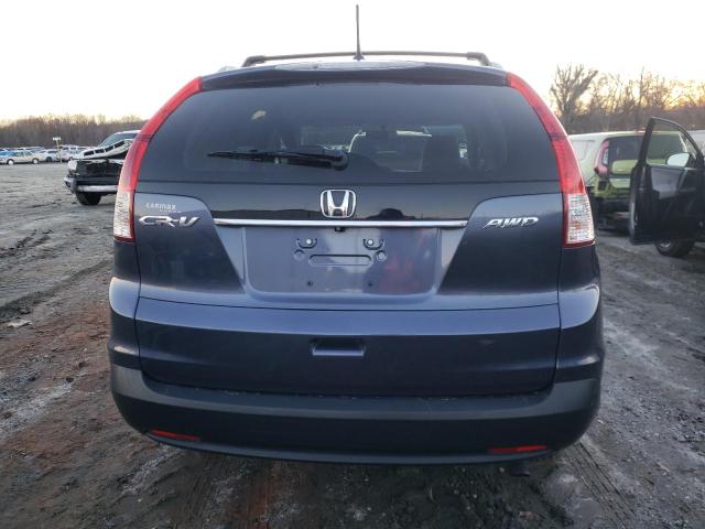 5J6RM4H77EL073211 - 2014 HONDA CR-V EXL BLUE photo 6