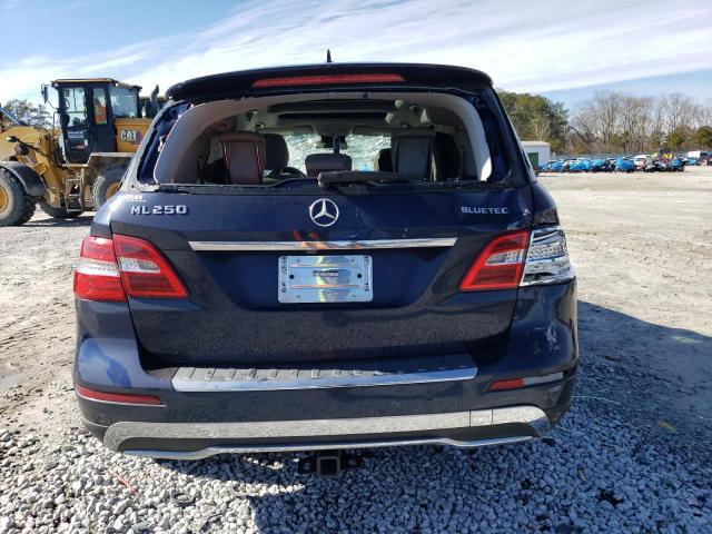 4JGDA0EB1FA511272 - 2015 MERCEDES-BENZ ML 250 BLUETEC BLUE photo 6