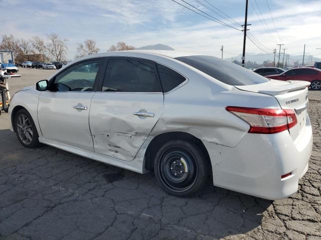 3N1AB7AP7EL635247 - 2014 NISSAN SENTRA S WHITE photo 2