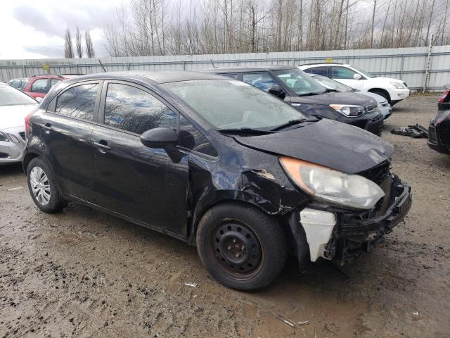 KNADM5A35D6110408 - 2013 KIA RIO LX BLACK photo 4