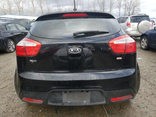 KNADM5A35D6110408 - 2013 KIA RIO LX BLACK photo 6