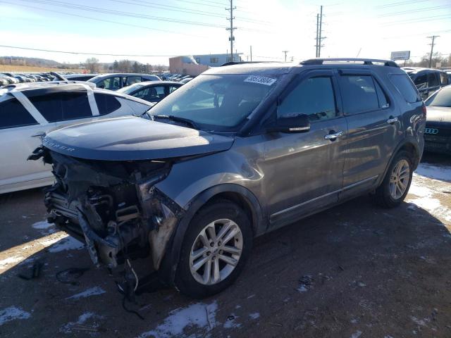 1FM5K8D89EGA10647 - 2014 FORD EXPLORER XLT GRAY photo 1