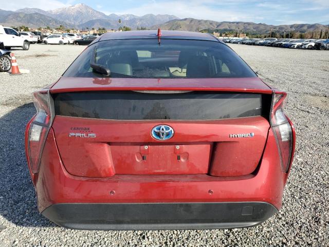 JTDKARFU4J3554887 - 2018 TOYOTA PRIUS RED photo 6