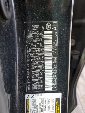 2T1KR30E07C667579 - 2007 TOYOTA COROLLA MA XR BLACK photo 12