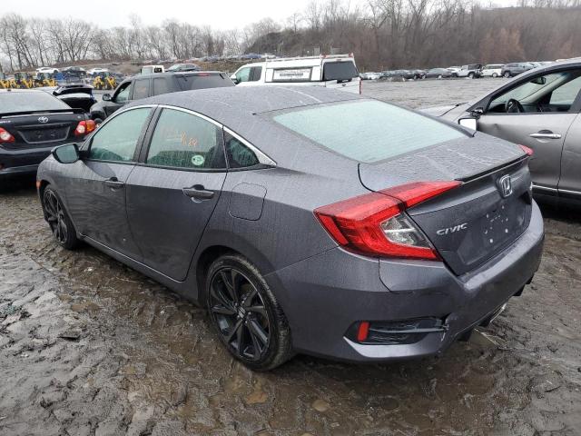 2HGFC2F83LH563295 - 2020 HONDA CIVIC SPORT GRAY photo 2