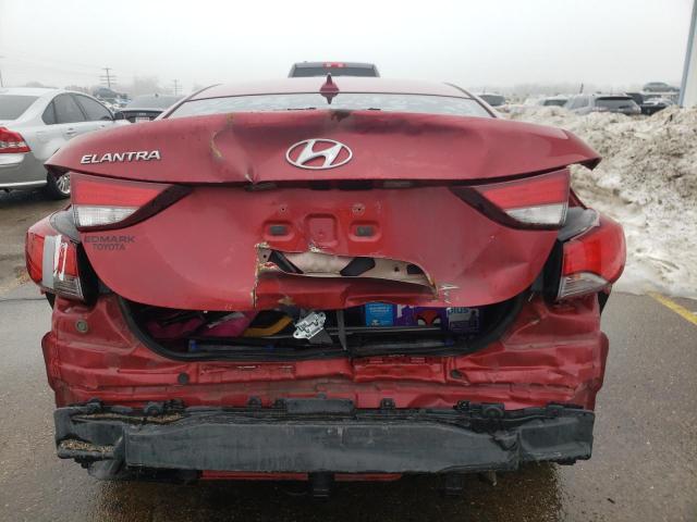 KMHDH4AE4GU624555 - 2016 HYUNDAI ELANTRA SE RED photo 6