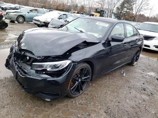 3MW5R7J04M8B66226 - 2021 BMW 330XI BLACK photo 1