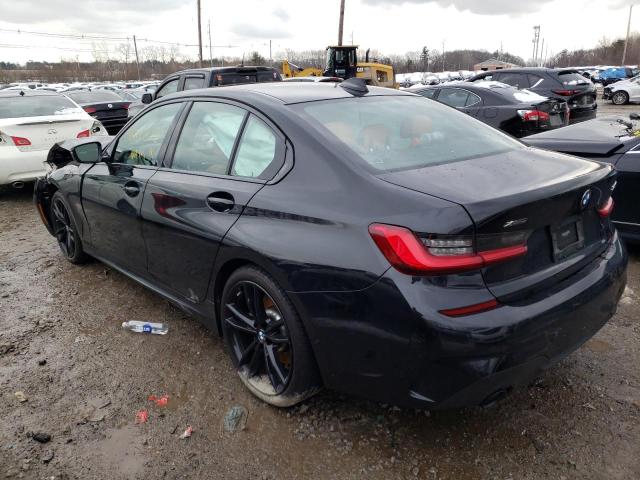 3MW5R7J04M8B66226 - 2021 BMW 330XI Սև լուսանկար 2