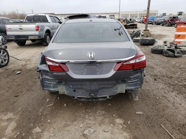 1HGCR2F85HA049620 - 2017 HONDA ACCORD EXL GRAY photo 6