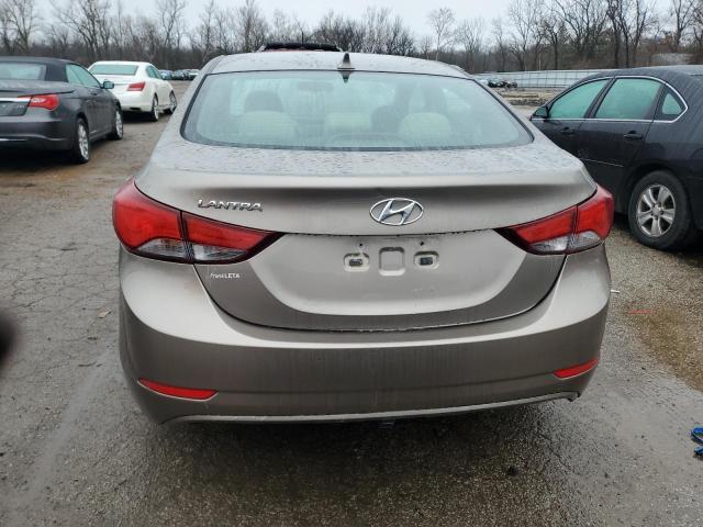 5NPDH4AE4EH522068 - 2014 HYUNDAI ELANTRA SE SILVER photo 6