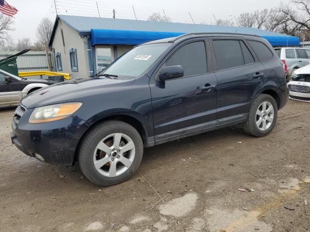 5NMSH13E88H131445 - 2008 HYUNDAI SANTA FE SE BLUE photo 1