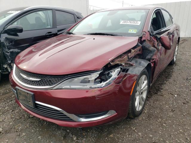 1C3CCCAB6GN151772 - 2016 CHRYSLER 200 LIMITED BURGUNDY photo 1