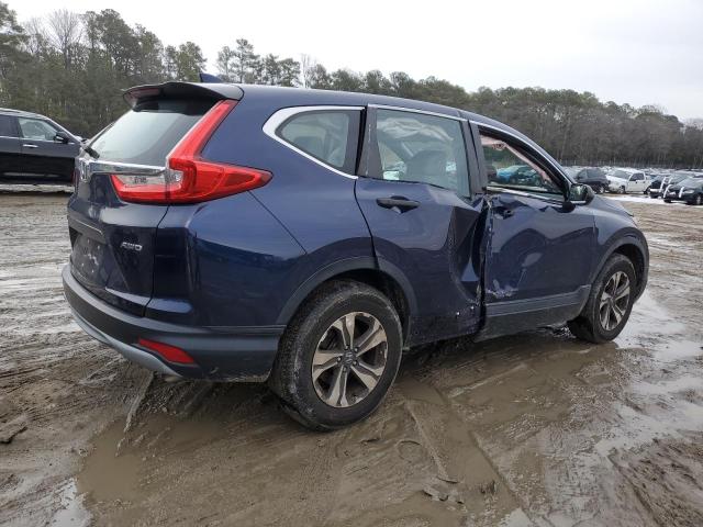 2HKRW6H32JH230506 - 2018 HONDA CR-V LX BLUE photo 3