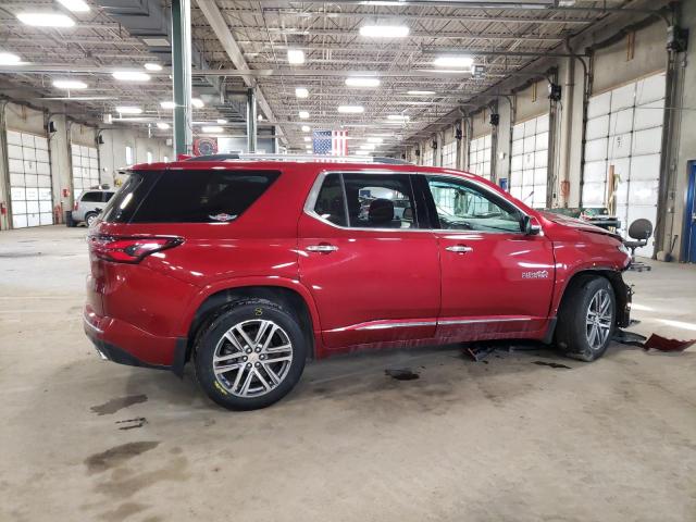 1GNEVNKW4NJ128241 - 2022 CHEVROLET TRAVERSE HIGH COUNTRY RED photo 3