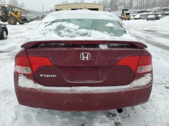 1HGFA16847L035743 - 2007 HONDA CIVIC EX RED photo 6