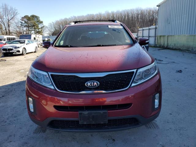 5XYKT4A76EG477519 - 2014 KIA SORENTO LX RED photo 5