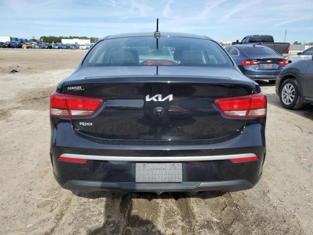 3KPA24AD5NE433254 - 2022 KIA RIO LX BLACK photo 6