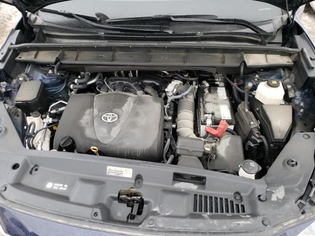5TDGZRBH7NS589435 - 2022 TOYOTA HIGHLANDER XLE BLUE photo 12