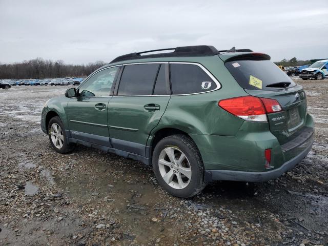 4S4BRCPC1D3320833 - 2013 SUBARU OUTBACK 2.5I LIMITED GREEN photo 2