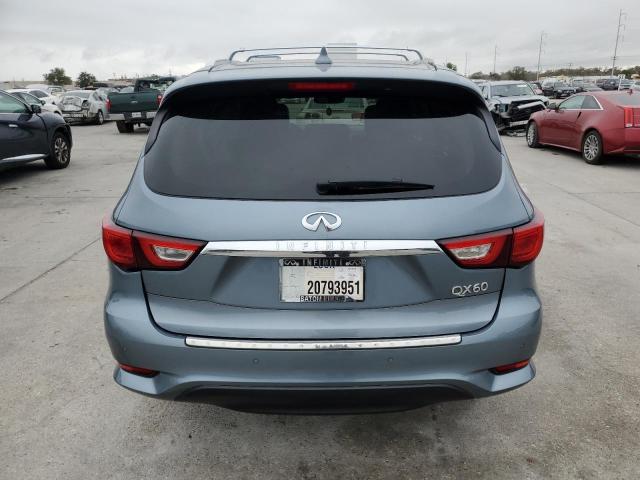 5N1DL0MN8HC507894 - 2017 INFINITI QX60 BLUE photo 6