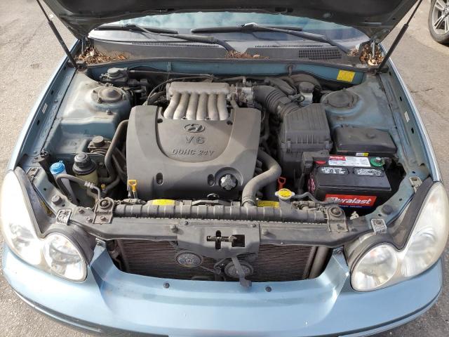 KMHWF35H15A135770 - 2005 HYUNDAI SONATA GLS TEAL photo 11