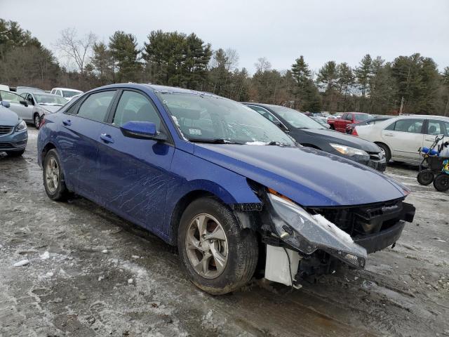 5NPLL4AGXMH034687 - 2021 HYUNDAI ELANTRA SE BLUE photo 4