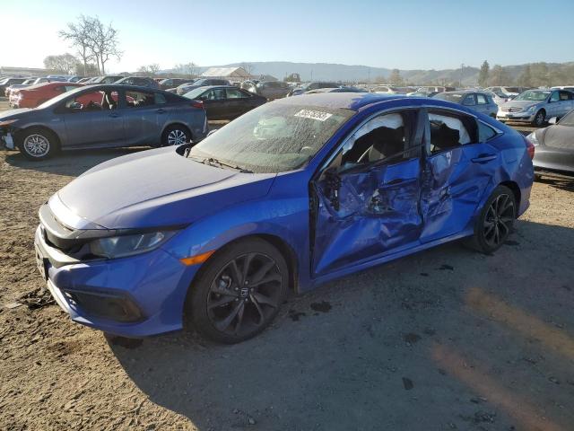 19XFC2F89KE204123 - 2019 HONDA CIVIC SPORT Blau Foto 1