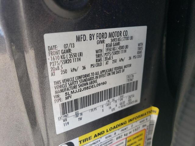 5LMJJ2J58DEL09160 - 2013 LINCOLN NAVIGATOR 灰色 照片 12