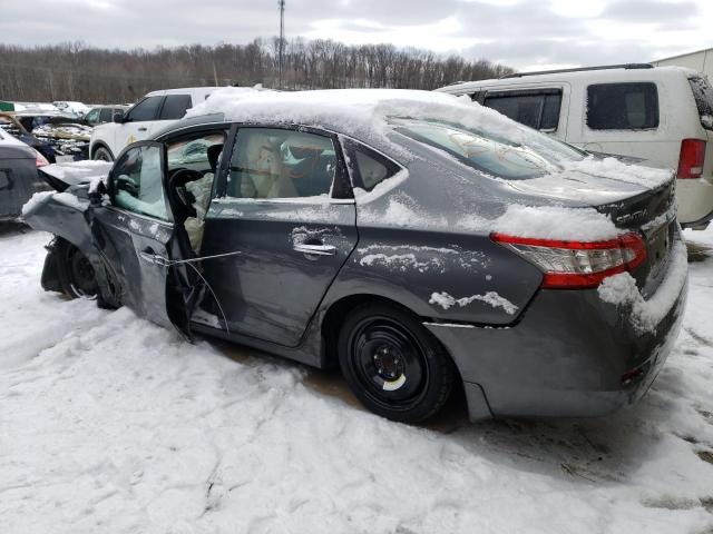 3N1AB7AP2FY368099 - 2015 NISSAN SENTRA S GRAY photo 2