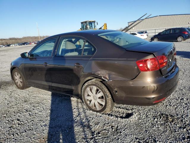 3VW2K7AJXEM236059 - 2014 VOLKSWAGEN JETTA BASE BROWN photo 2