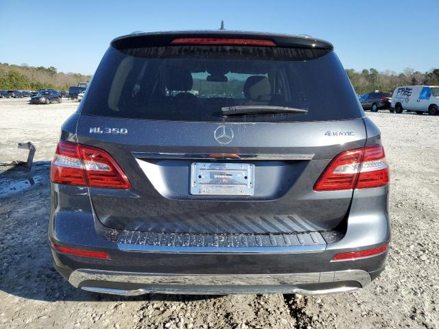 4JGDA5HBXCA076109 - 2012 MERCEDES-BENZ ML 350 4MATIC BLUE photo 6