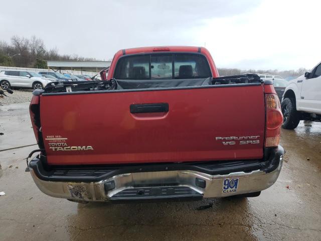 5TETU62N66Z314631 - 2006 TOYOTA TACOMA PRERUNNER ACCESS CAB RED photo 6