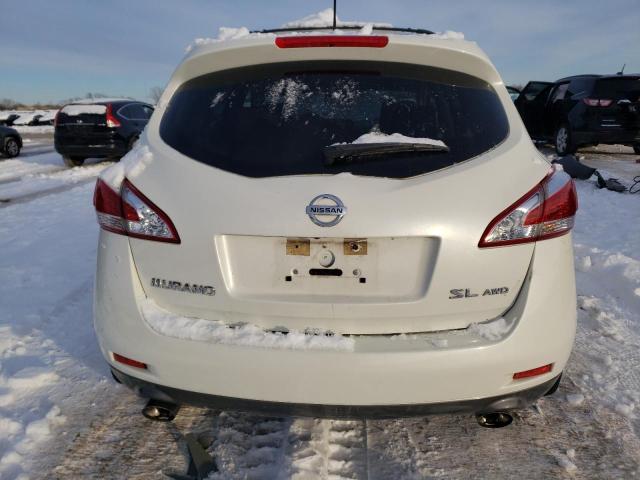 JN8AZ1MW4EW517907 - 2014 NISSAN MURANO S WHITE photo 6