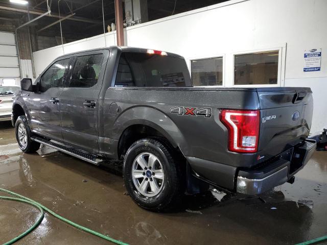 1FTEW1EP0FFC33351 - 2015 FORD F150 SUPERCREW GRAY photo 2