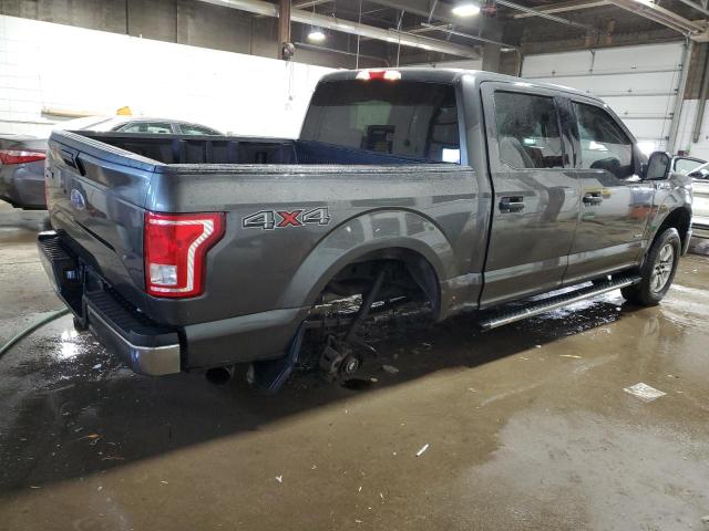 1FTEW1EP0FFC33351 - 2015 FORD F150 SUPERCREW GRAY photo 3