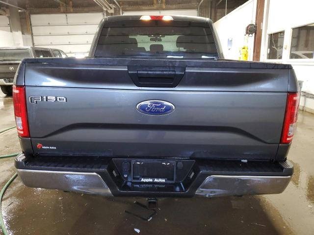 1FTEW1EP0FFC33351 - 2015 FORD F150 SUPERCREW GRAY photo 6