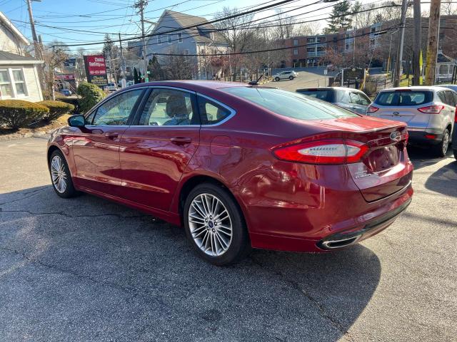 3FA6P0H93ER381557 - 2014 FORD FUSION SE RED photo 3