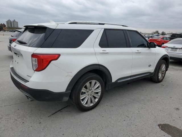 1FM5K8LC9NGB57119 - 2022 FORD EXPLORER KING RANCH WHITE photo 3