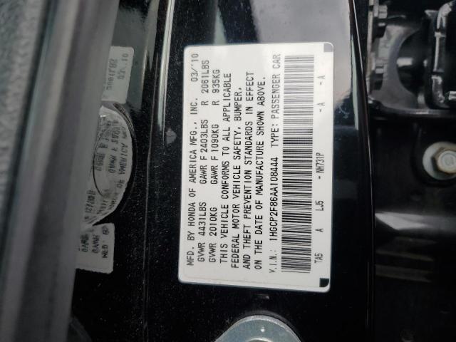 1HGCP2F86AA108444 - 2010 HONDA ACCORD EXL BLACK photo 13