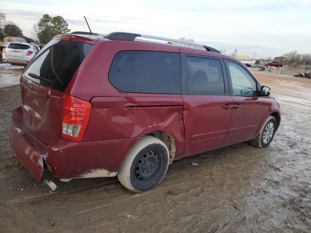 KNDMG4C7XC6432254 - 2012 KIA SEDONA LX RED photo 3