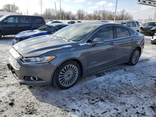 3FA6P0RU6ER241778 - 2014 FORD FUSION TITANIUM HEV GRAY photo 1