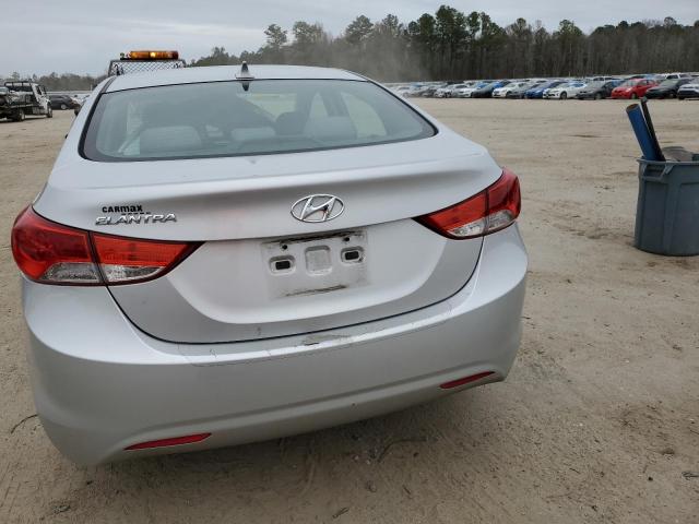 KMHDH4AE5CU361910 - 2012 HYUNDAI ELANTRA GLS SILVER photo 6