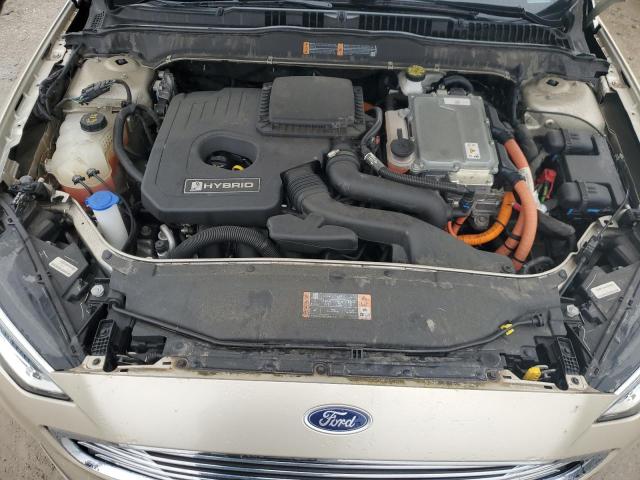 3FA6P0MU6KR166180 - 2019 FORD FUSION SEL TAN photo 11