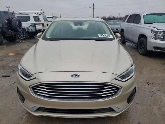 3FA6P0MU6KR166180 - 2019 FORD FUSION SEL TAN photo 5