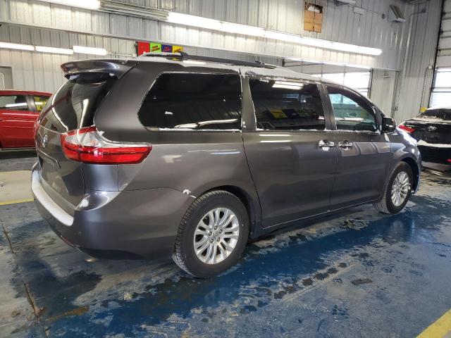 5TDYK3DC6FS630873 - 2015 TOYOTA SIENNA XLE GRAY photo 3